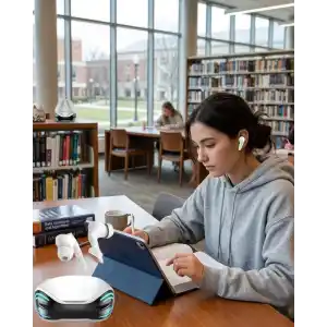 Bluetooth Kulaklık Çift Mikrofon  iPhone 11 iPhone 12 Samsung S23 Redmi Uyumlu