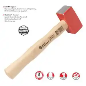 Çelik Madırga 1000 Gr - Ahşap Saplı