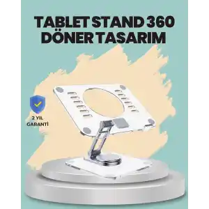 Çift Eksenli Ayarlanabilir Tablet Destek Standı