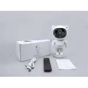 Çocuklara Özel Projeksiyon Astronot Lamba Speaker Sevimli