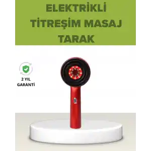 Elektrikli Titreşim Masaj Tarak Kırmızı Işık Terapi