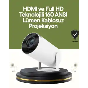 HDMI ve USB Girişli Uzun Ömürlü Ampullü Projeksiyon