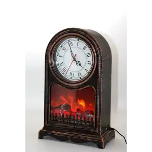 Led Işıklı Saatli Şömine Aalk2501