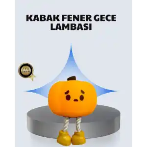 Pumpkin LED Gece Lambası Üç Kademeli Işık Ayarlı