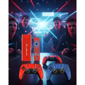 Retro Android Game Stick 64GB 10K HD Çift Kişilik Oyun Konsolu