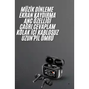 Yeni Nesil Pro Ekranlı Bluetooth Kulaklık 5.0 Bluetooth