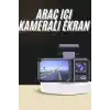 1080p Sürüş Kaydedici 2 İnç Araç Araba Ön İç Arka DVR IPS Ekran