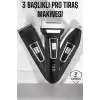 3 Başlıklı Profesyonel Tıraş Makinesi