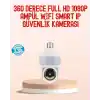 360° Full HD Wi-Fi Akıllı Ampül Kamera Gece Görüşlü