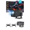4K Android Smart Wi-fi Çift Kollu Projeksiyon Game Box Kumandalı Taşınabilir