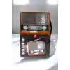 Ahşap Görünümlü Retro Bluetooth Radyo USB,AUX Ve SD Kart Girişli