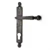 Antika Tarz Dekoratif Pirinç Misket Oda Kapı Kolu - 245x34 Mm, Oksit