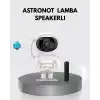 Astronot Şekilli Galaxy Projeksiyon Lambası Nebula Efektli Dekoratif Lamba