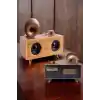 Bluetooth Hoparlör Ahşap Klasik Retro Gramofon Bluetooth Müzik Kutusu