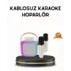 Bluetooth Karaoke Hoparlör Renkli LED Işıklı ve Type-C Şarjlı