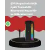 Çift 4 inç Hoparlörlü RGB Işıklı Bluetooth Ses Sistemi