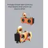 Çift Hoparlörlü Retro Bluetooth Speaker 1800mAh Bataryalı AUX USB SD Kartlı