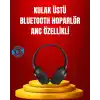 Geniş Frekans Aralıklı Bluetooth Kulak Üstü Kulaklık