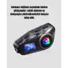 IP65 Suya Dayanıklı Kask Bluetooth Kulaklık LCD Ekranlı