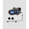 IP65 Suya Dayanıklı Kask Bluetooth Kulaklık LCD Ekranlı