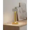 Modern Altın Gövdeli LED Masa Lambası 3 Işık Modlu
