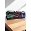 Q Klavye RGB Işıklı Klavye Ve Mouse Seti Kablolu Mouse Hediyeliş