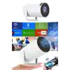 Sinema Projektörü Android HDMI USB WİFİ Ses Çıkışlı Ayaklı Projeksiyon Taşınabilir