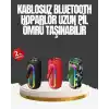 Taşınabilir Şarjlı Bluetooth Hoparlör Güçlü Bas