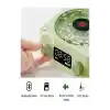 Waves Nostalji Plak Görünümlü Bluetooth Hoparlör 3d Ses Dalgası Retro Müzik Plak Yeşil