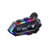 Yeni Nesil Bluetooth 5.3 Motosiklet Intercom RGB Işıklı 1000m Mesafeli