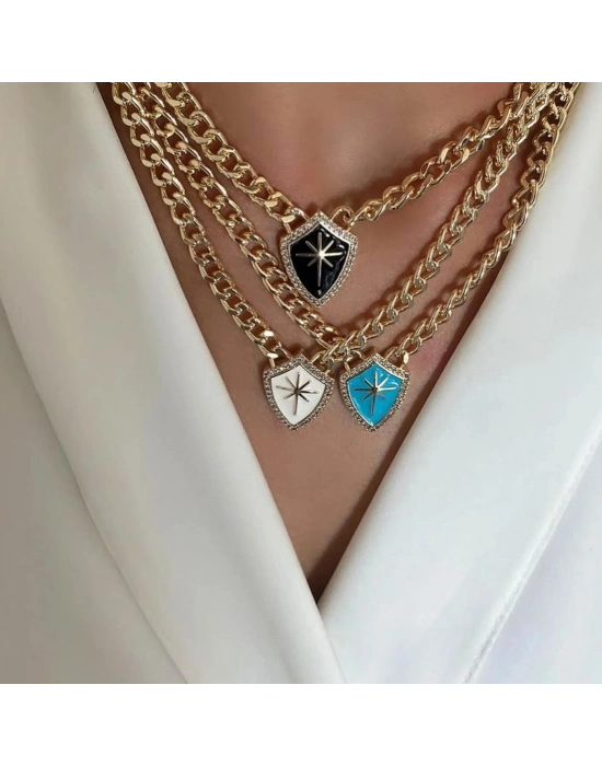 Arma Kutup Yıldızı Kolye