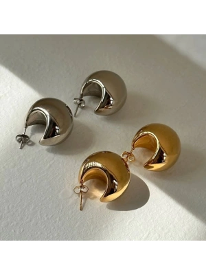 Tombul Missy gÜMÜŞ Küpe