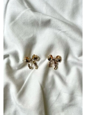 Minimal Fiyonk Gold Küpe