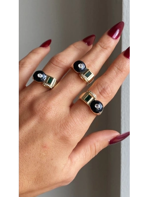 Black Sweat Gold Yüzük