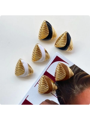 Üçgen Vintage Küpe