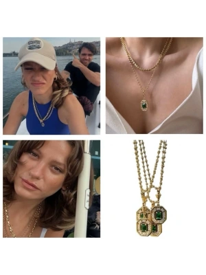 Serenay Yeşil Baget Kolye