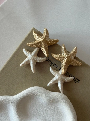 Sedef Deniz yıldızı küpe