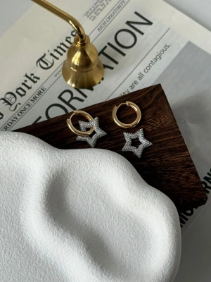 VİP Seri Yıldız & Halka küpe