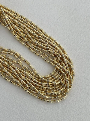 Silindir & zirkon taşlı Ru Kolye