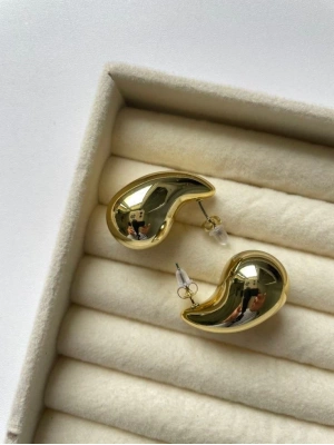 Bouteg Damla Gold Renk Küpe