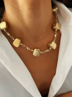 Mat Seri Maria Küp Gold Kolye