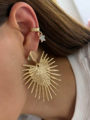 ZR Marka Sigma Gold Renk Küpe