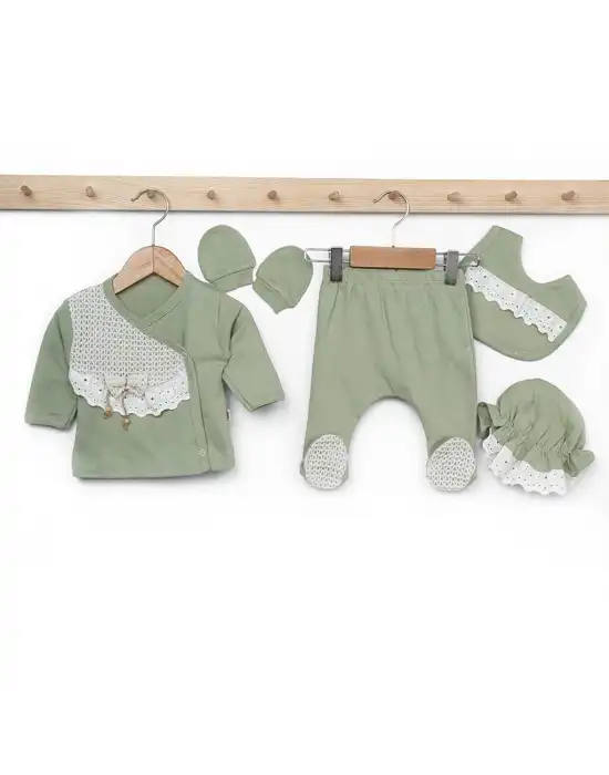 Miniycool 7045 Mnz Marka Amelia Yeni Doğan Hastane Çıkışı Kız 5li Set