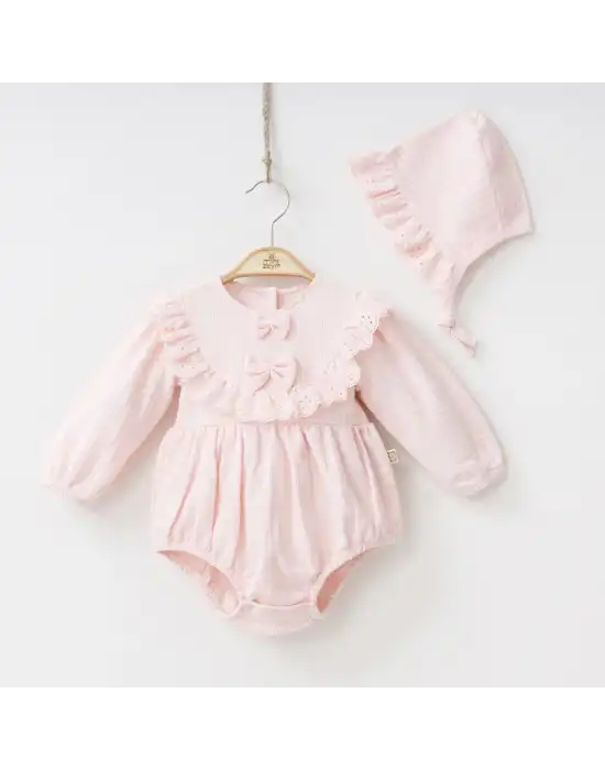 Miniycool 9002 Mnz Marka Pretty Romper Tulum Kız 3-9 Ay Kız