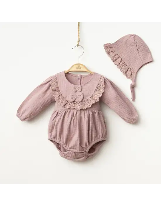 Miniycool 9002 Mnz Marka Pretty Romper Tulum Kız 3-9 Ay Kız