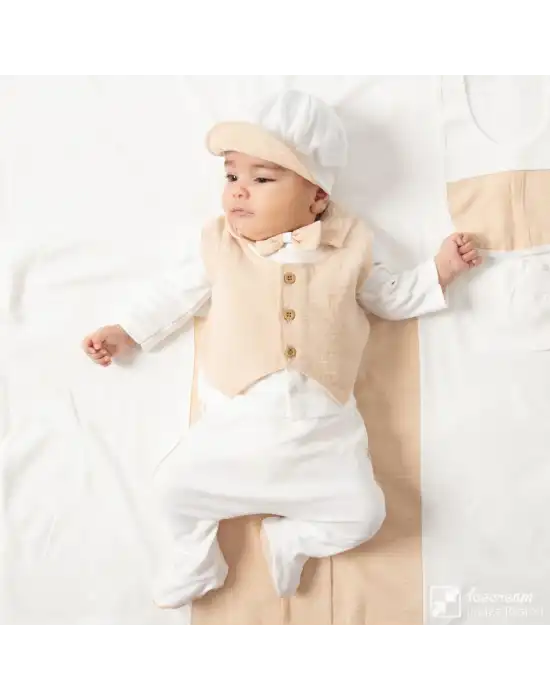 Miniycool 10006 Mnz Marka Müslin Detaylı Yeni Doğan Hastane Çıkışı Erkek 10lu Set