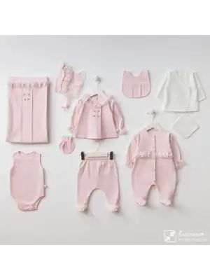 Miniycool 10009 Mnz Marka Elegant Yeni Doğan Hastane Çıkışı Kız 10lu Set