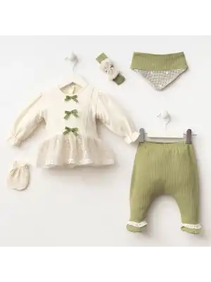 Miniycool 7082 Mnz Marka Olivia Yeni Doğan Hastane Çıkışı Kız 5li Set