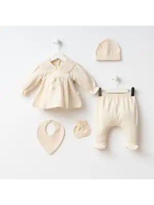 Miniycool 7084 Mnz Marka Natalia Yeni Doğan Hastane Çıkışı Kız 5li Set