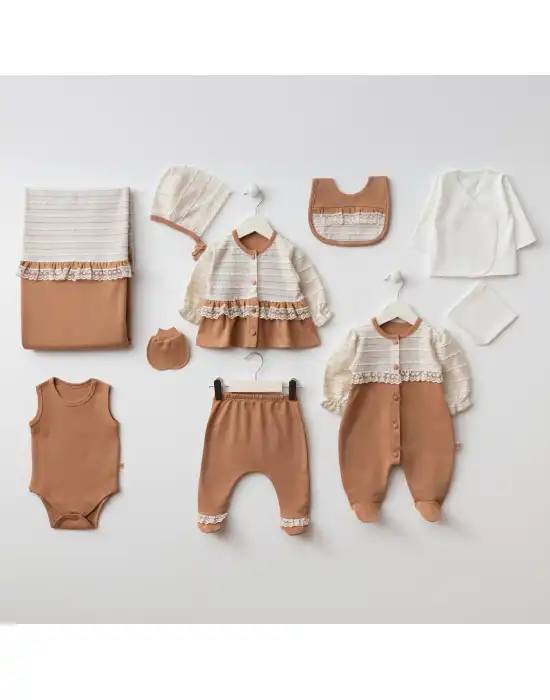 Miniycool 10000 Mnz Marka Sim Detaylı Yeni Doğan Hastane Çıkışı Kız 10lu Set